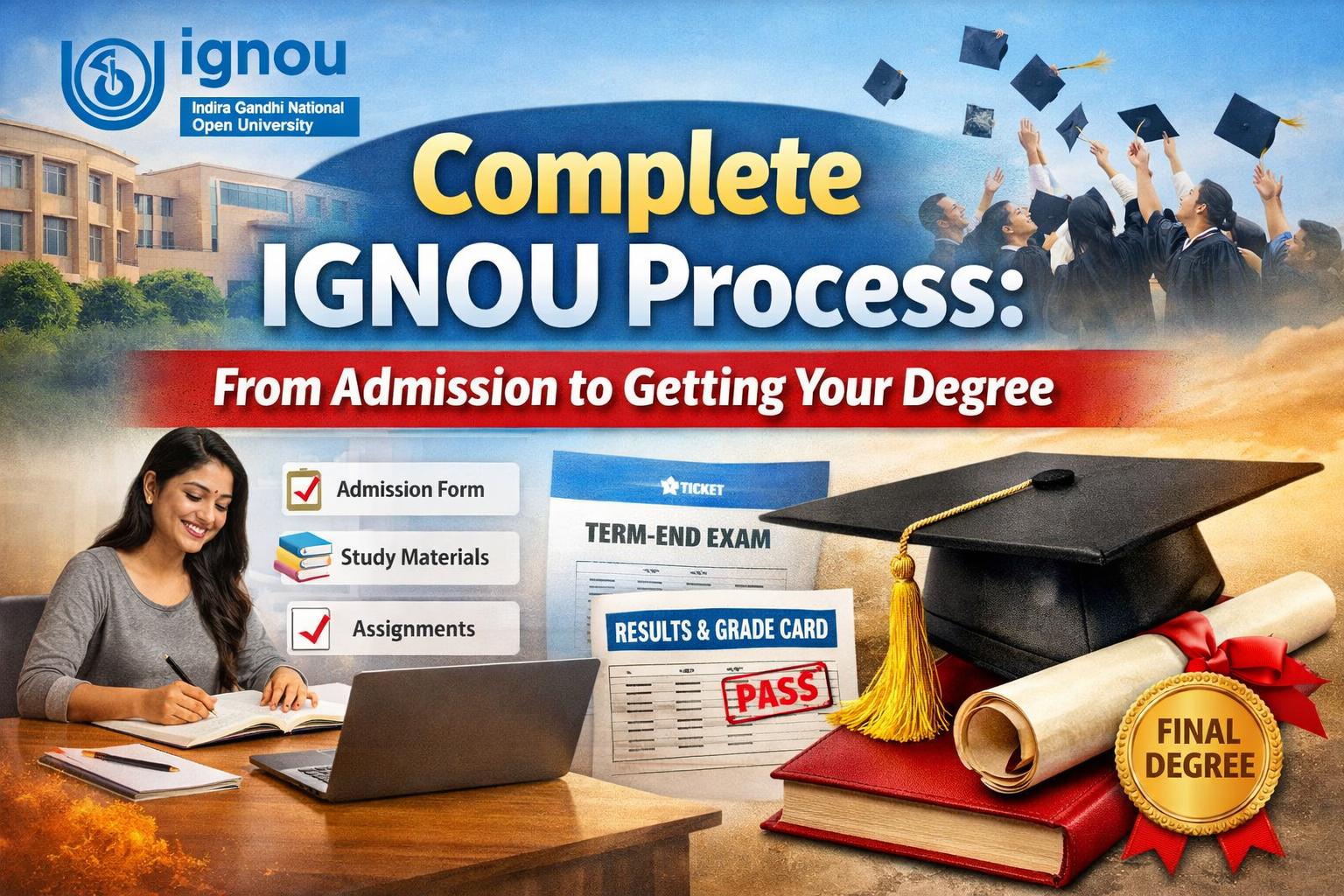 Complete IGNOU Process: From Admission to Getting Your Degree