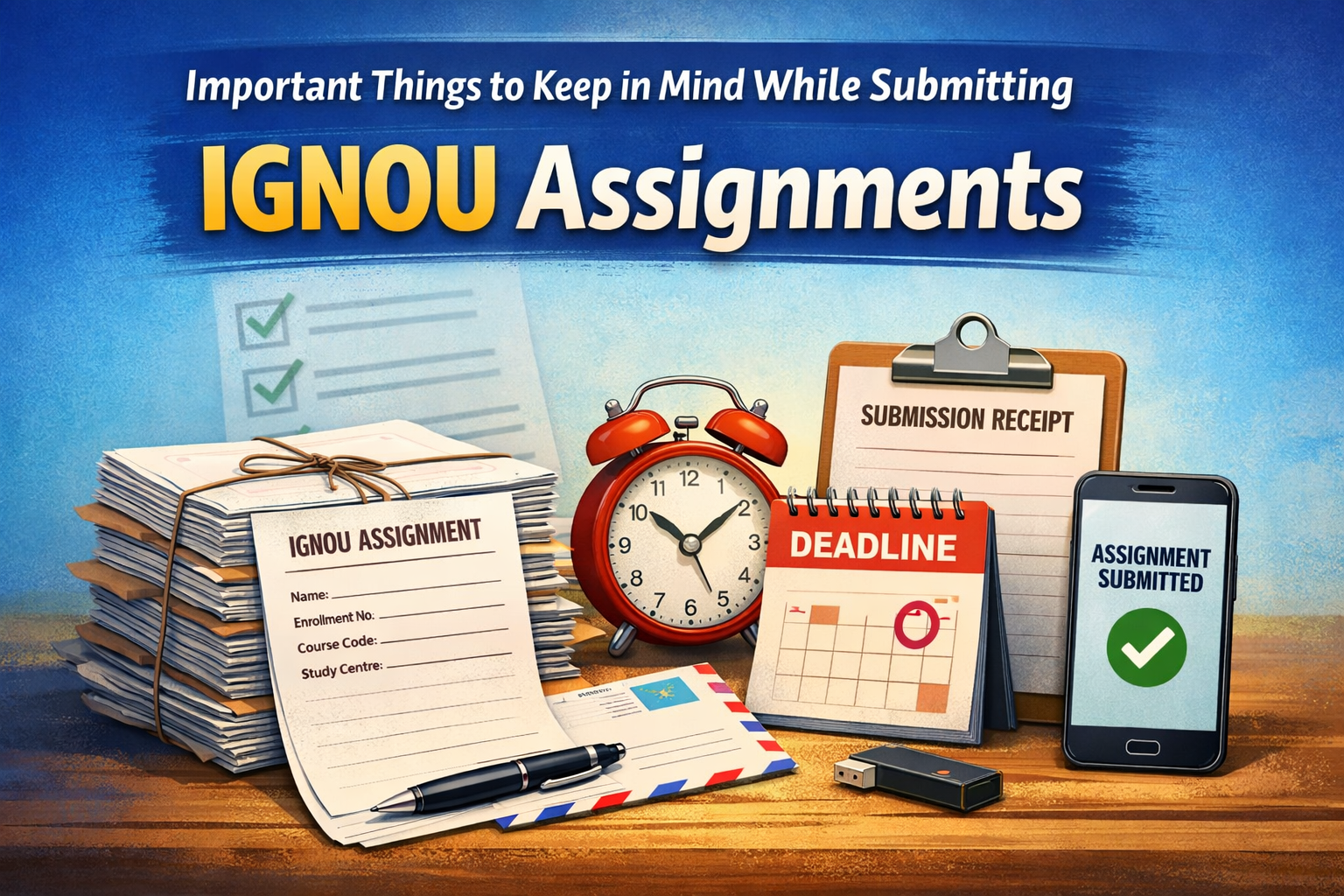 Important Things to Keep in Mind While Submitting IGNOU Assignments  Slug