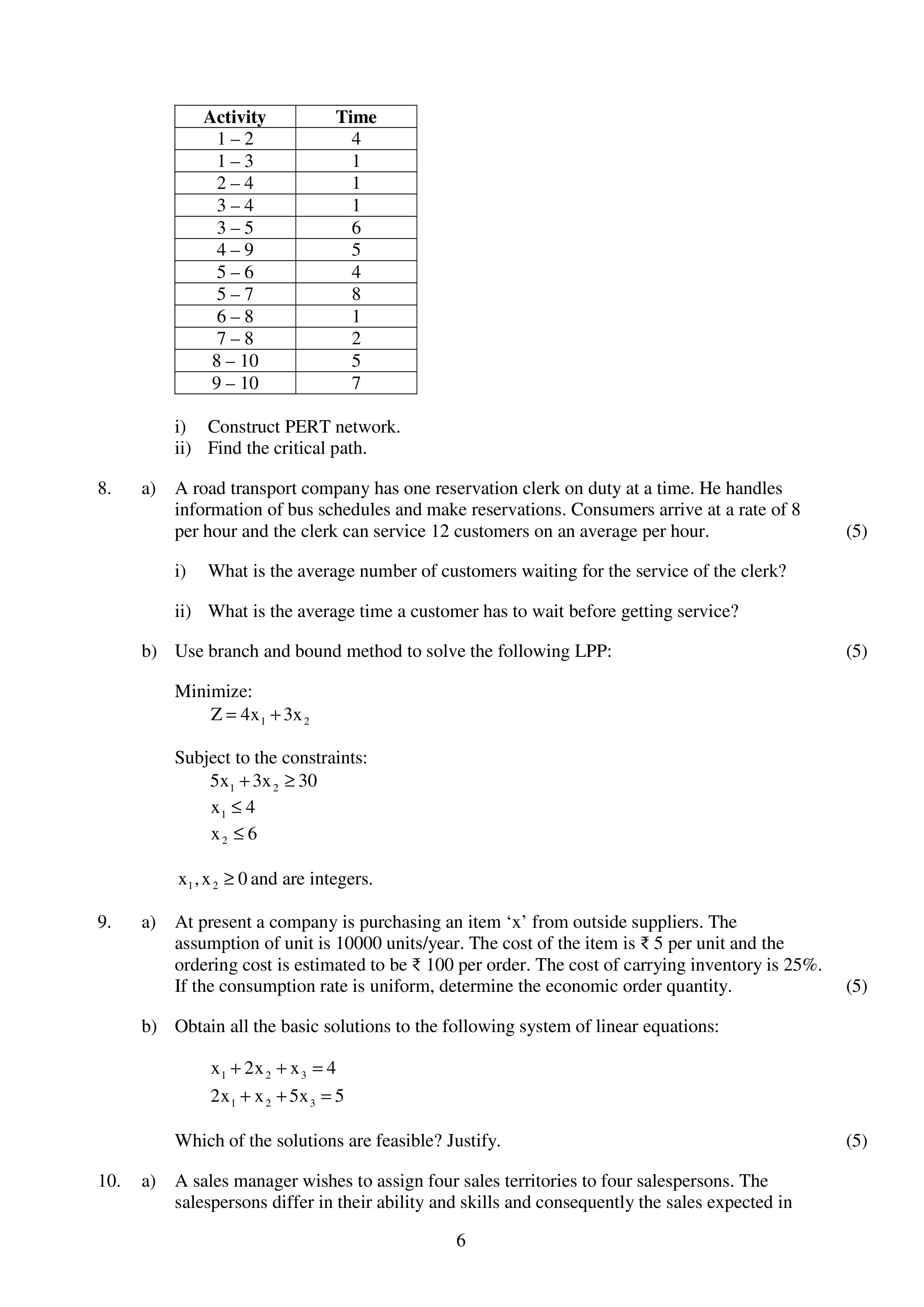 IGNOU AOR 001 Solved Assignment 2026-26 – Operations Research (English) | IGNOU Students Portal