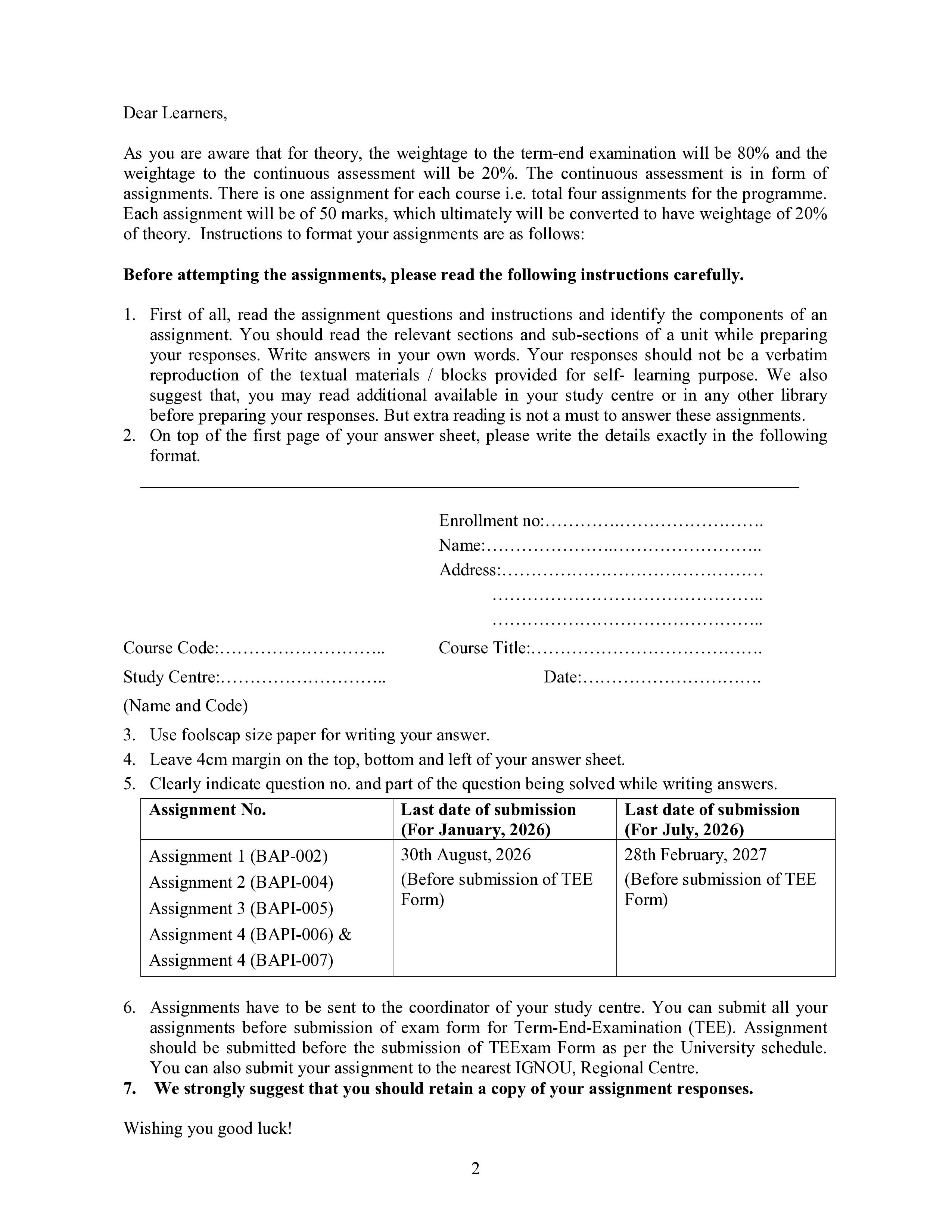 IGNOU BAPI 006 Solved Assignment 2026-26 – Floriculture and Landscaping (English) | IGNOU Students Portal