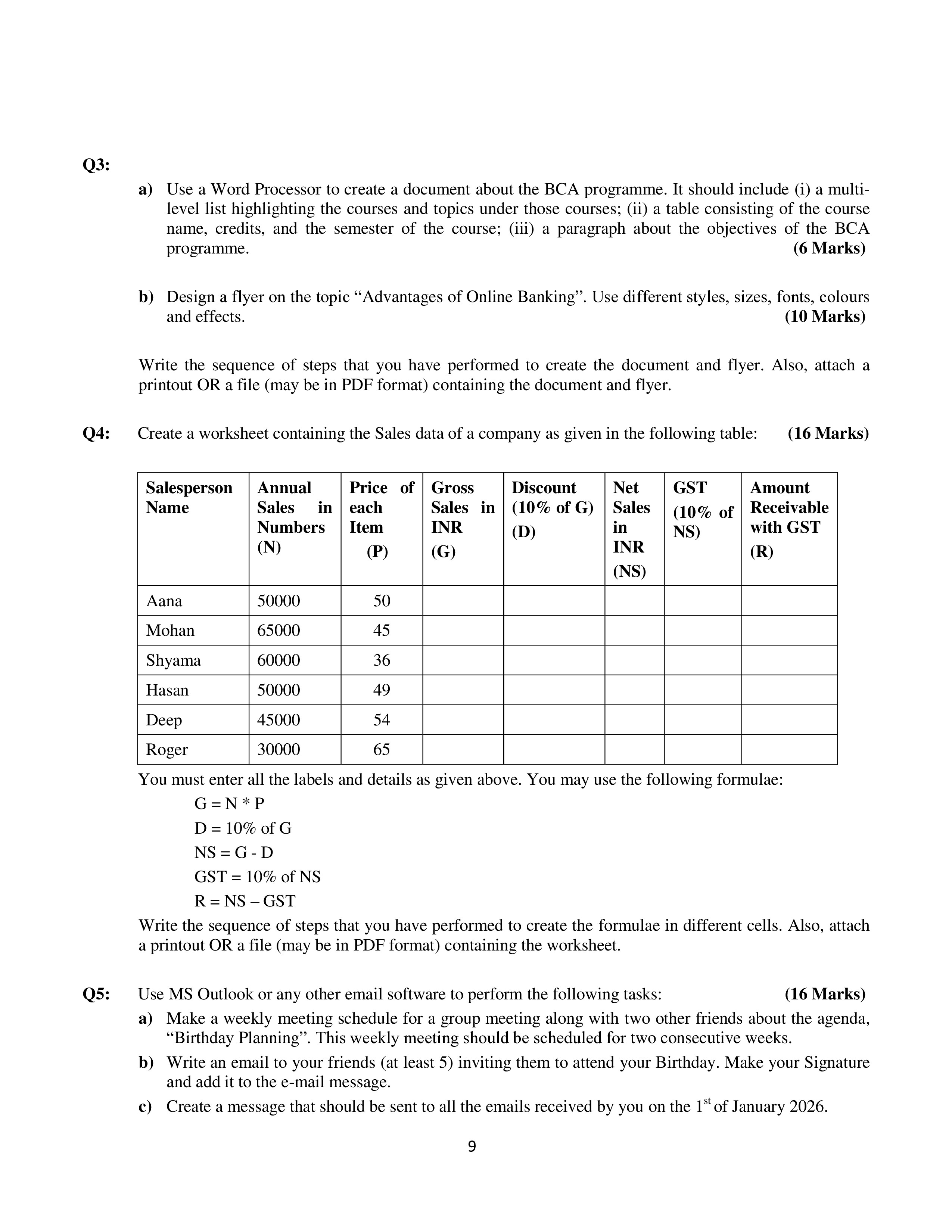 IGNOU BCSL 013 Solved Assignment 2025-2026 – Computer Basics and PC Software Lab (English) | IGNOU Students Portal