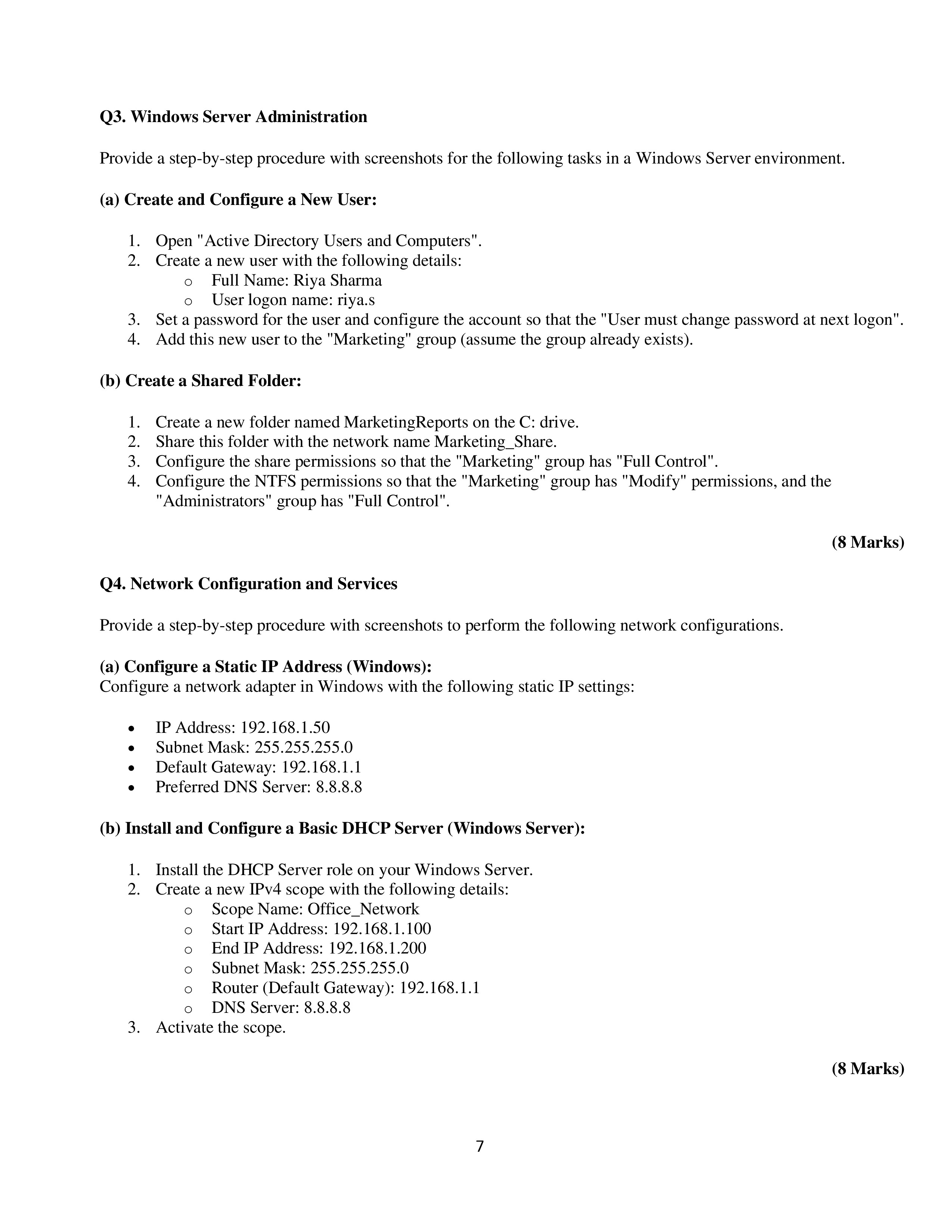 IGNOU BCSL 063 Solved Assignment 2025-2026 – Operating System Concepts and Networking Lab (English) | IGNOU Students Portal