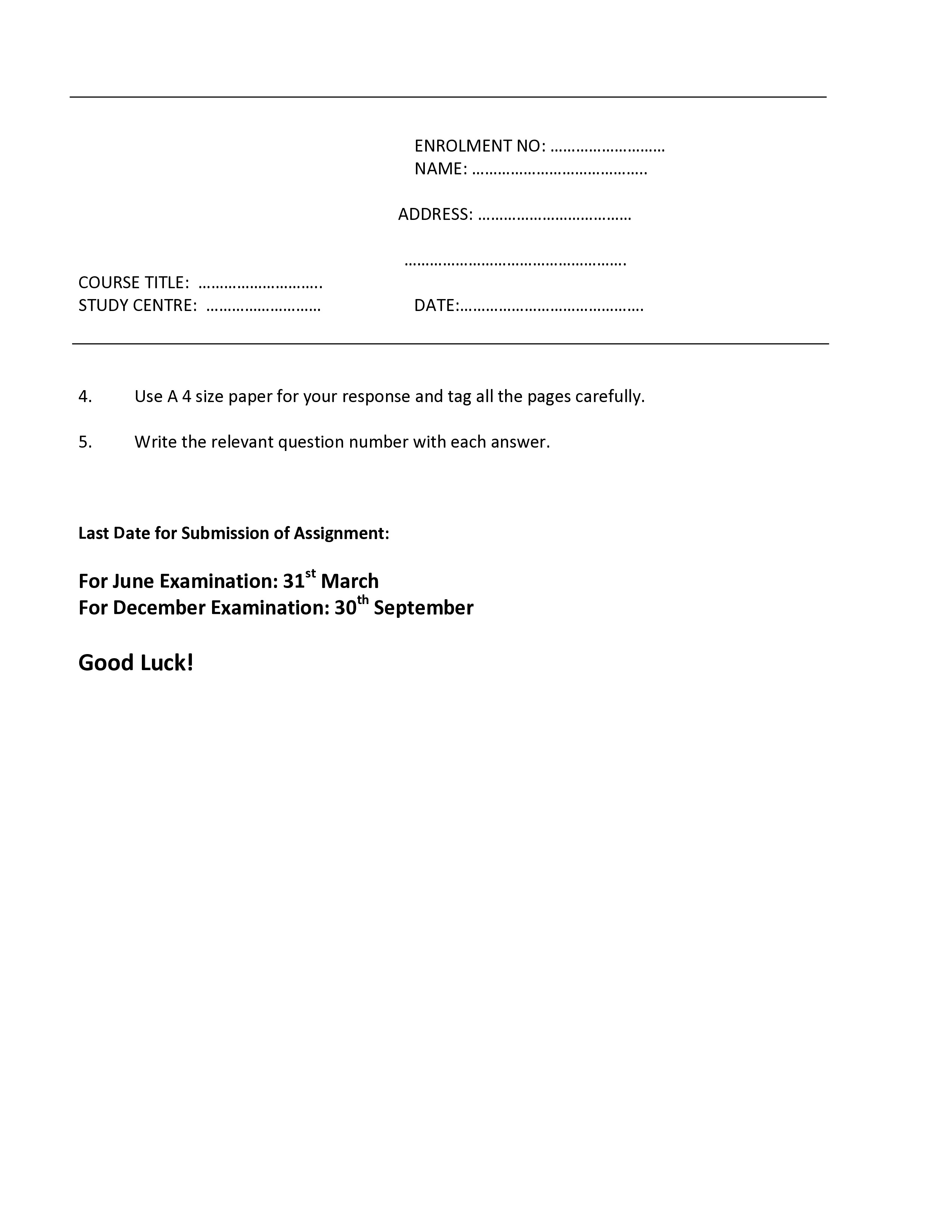 IGNOU BEGC 101 Handwritten Hardcopy Assignment 2025-2026 (English Medium)