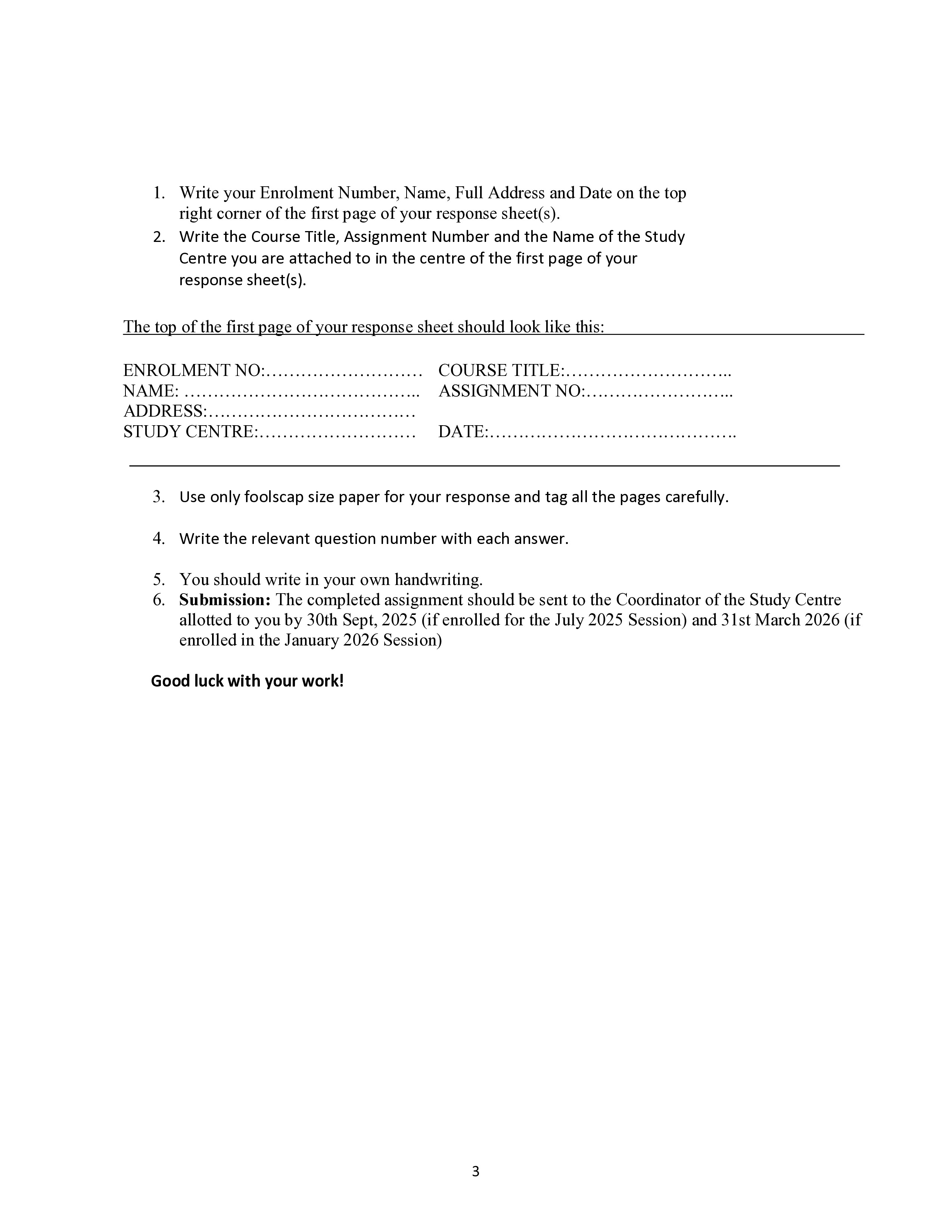 IGNOU BEGG 174 Handwritten Hardcopy Assignment 2025-2026 (English Medium)