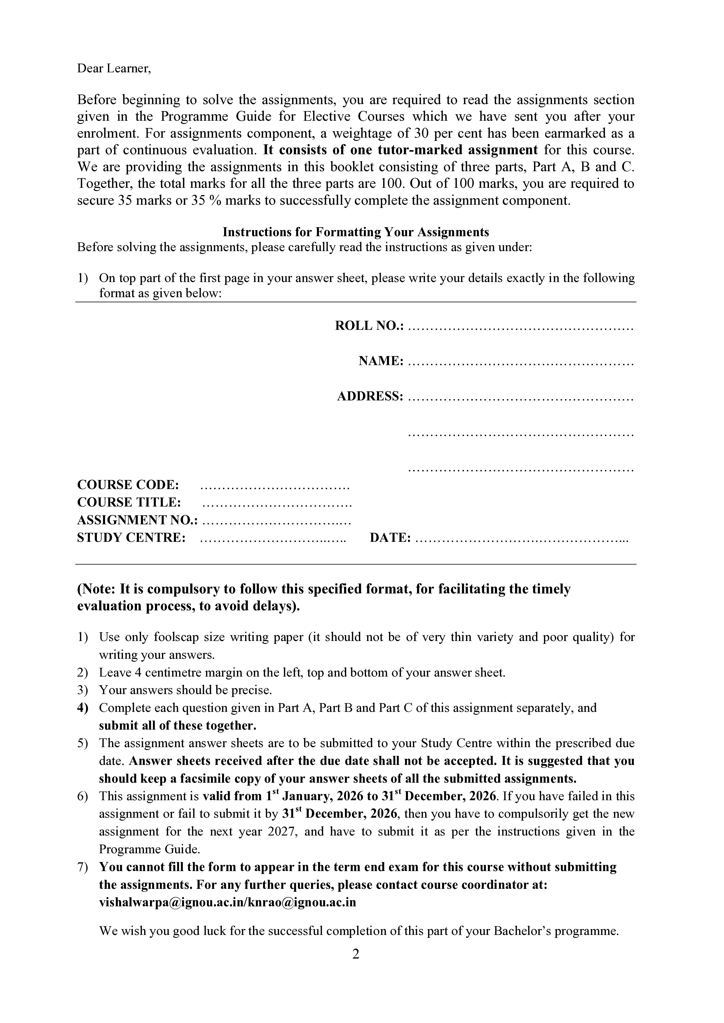 IGNOU BGGCT 133 Solved Assignment 2026-26 – General Cartography (English) | IGNOU Students Portal