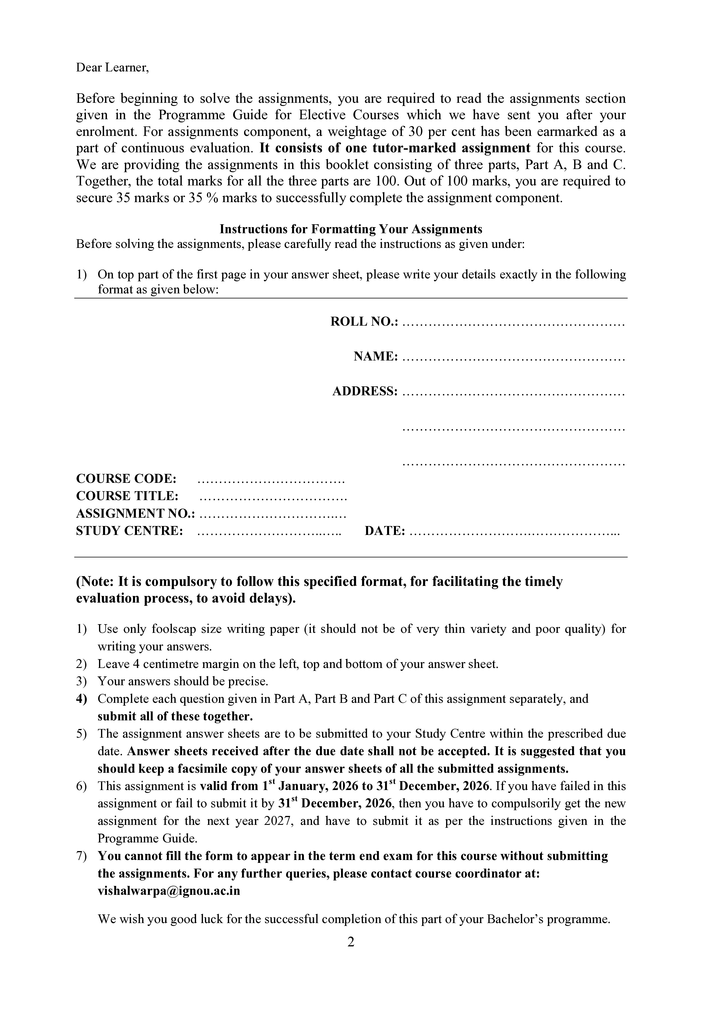 IGNOU BGGET 142 Solved Assignment 2026-26 – Economic Geography (English) | IGNOU Students Portal