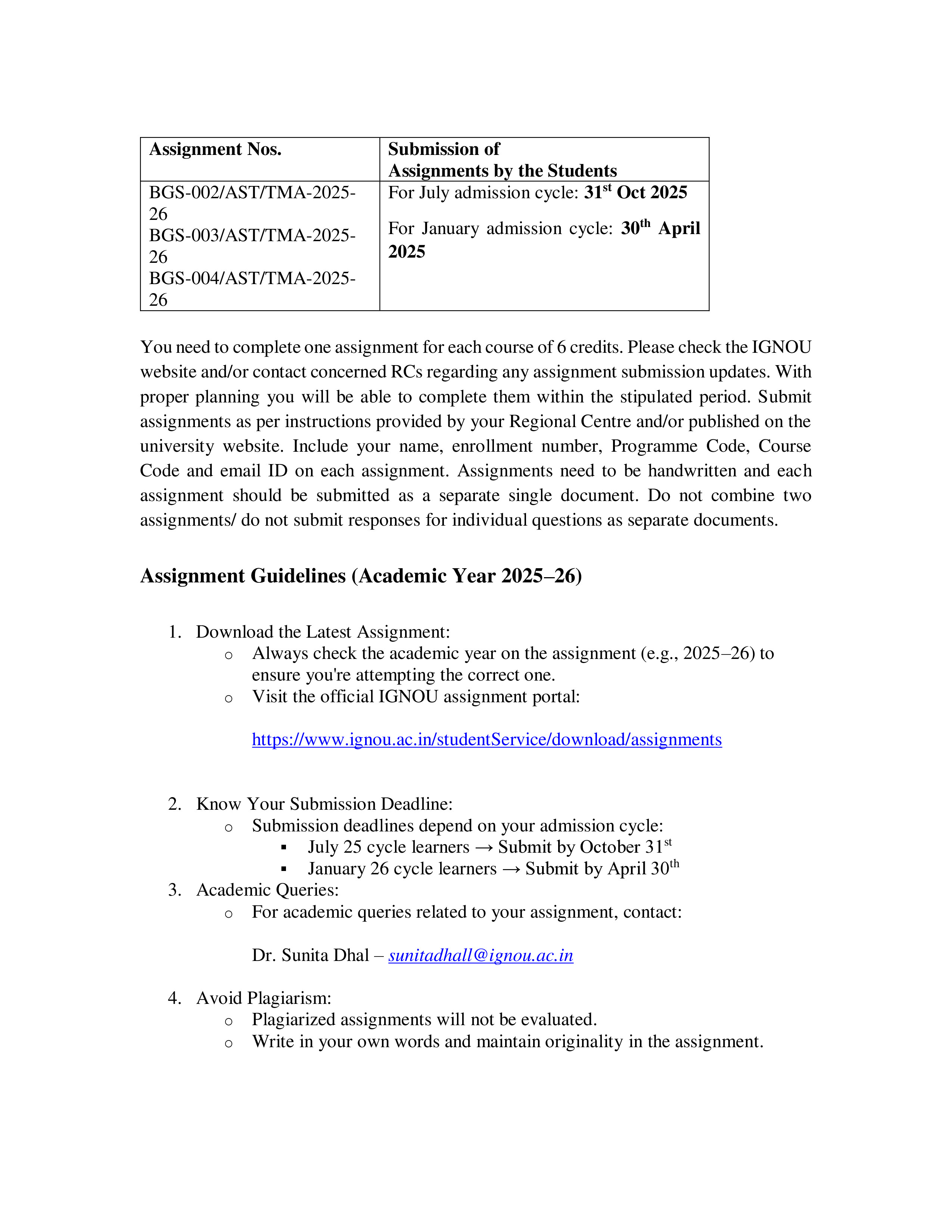 IGNOU BGS 002 Handwritten Hardcopy Assignment 2025-2026 (English Medium)