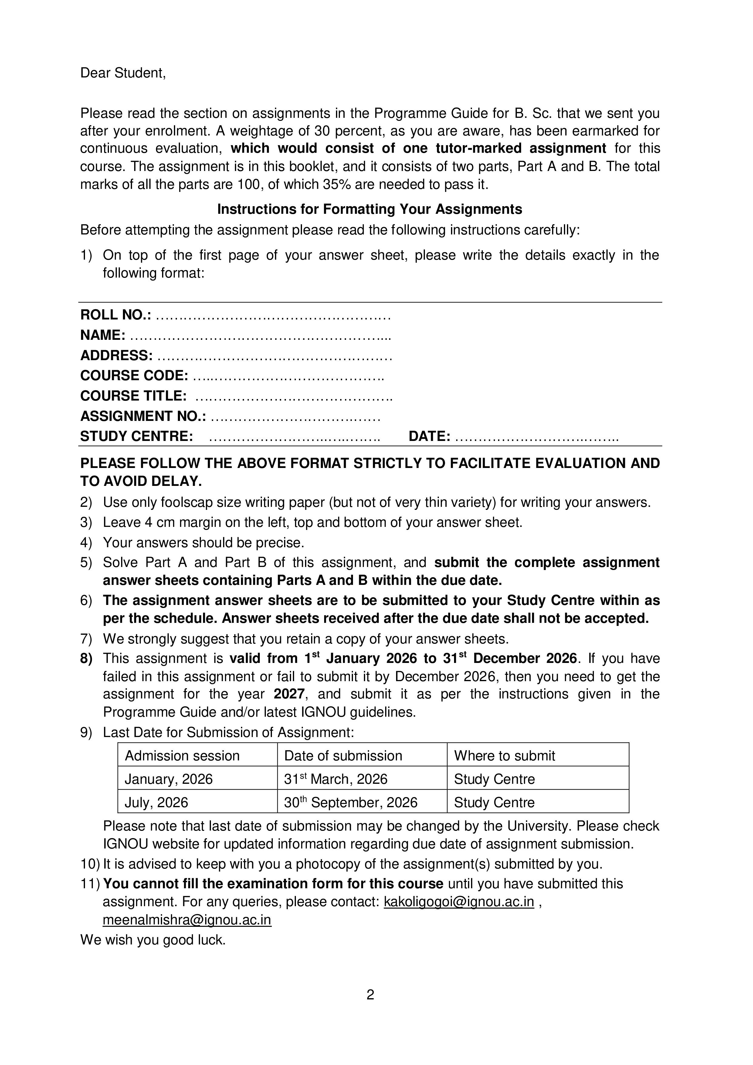 IGNOU BGYCT 135 Solved Assignment 2026-26 – Petrology (English) | IGNOU Students Portal