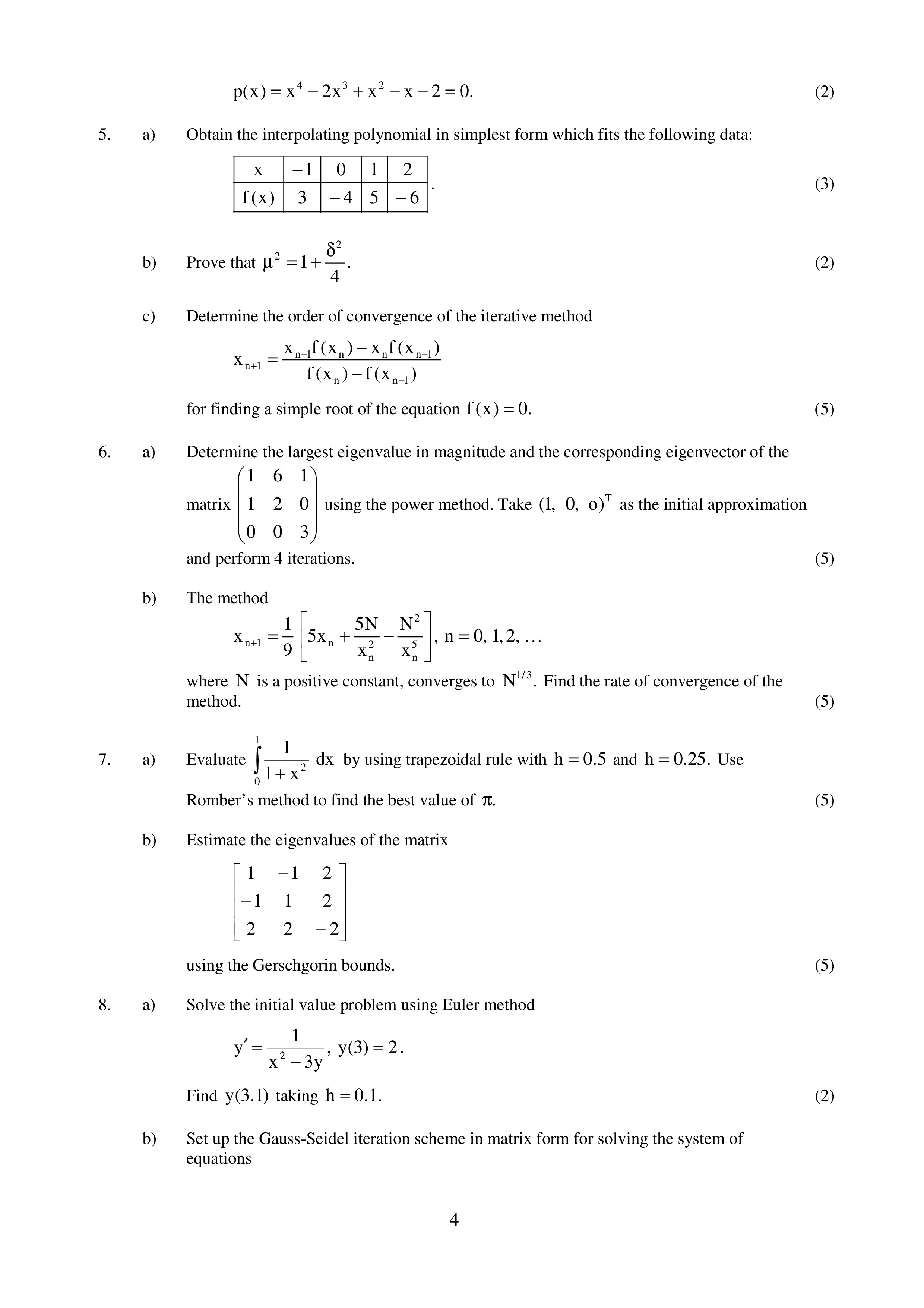 IGNOU BMTE 144 Solved Assignment 2026-26 – Numerical Analysis (English) | IGNOU Students Portal