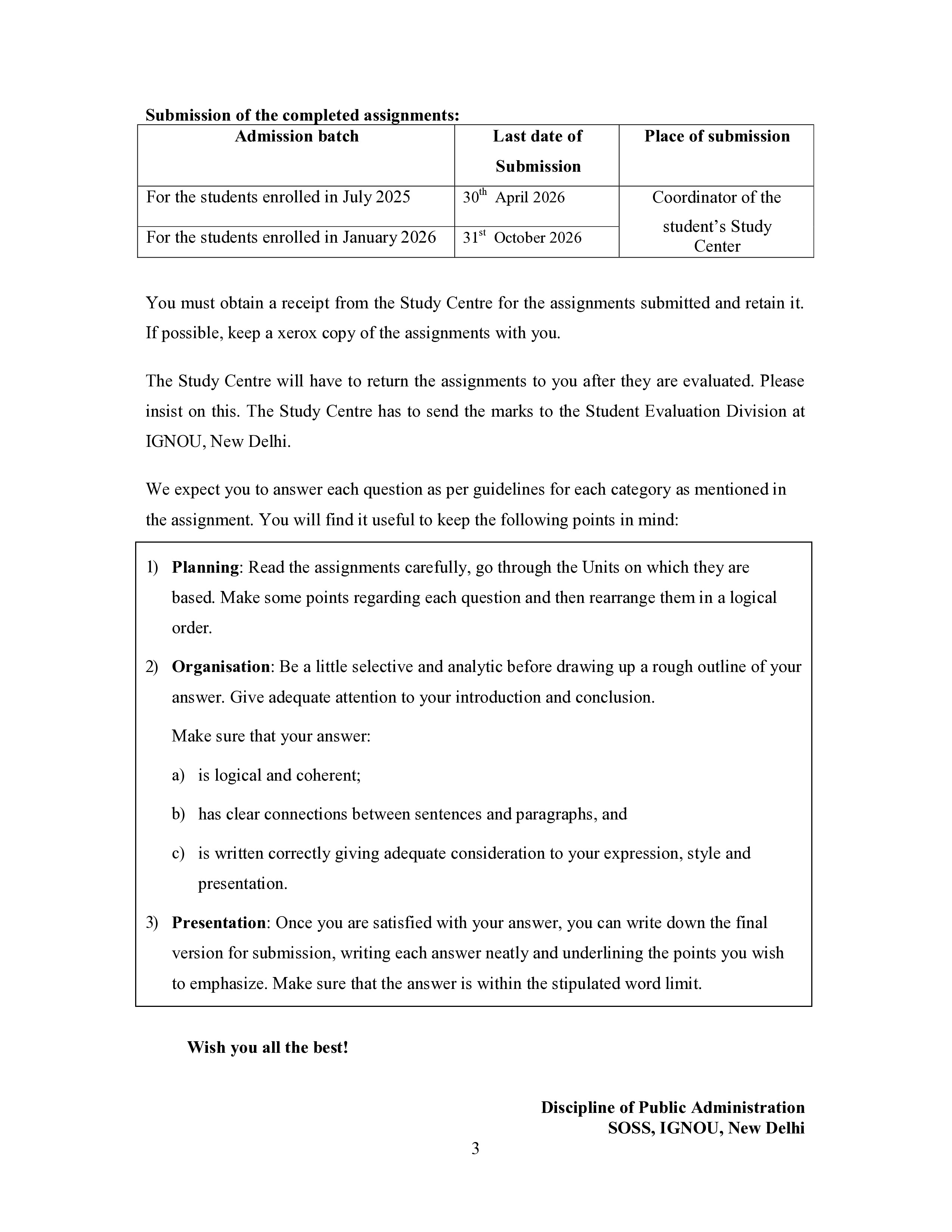 IGNOU BPAC 103 Solved Assignment 2025-2026 – Administrative System at Union Level (English) | IGNOU Students Portal