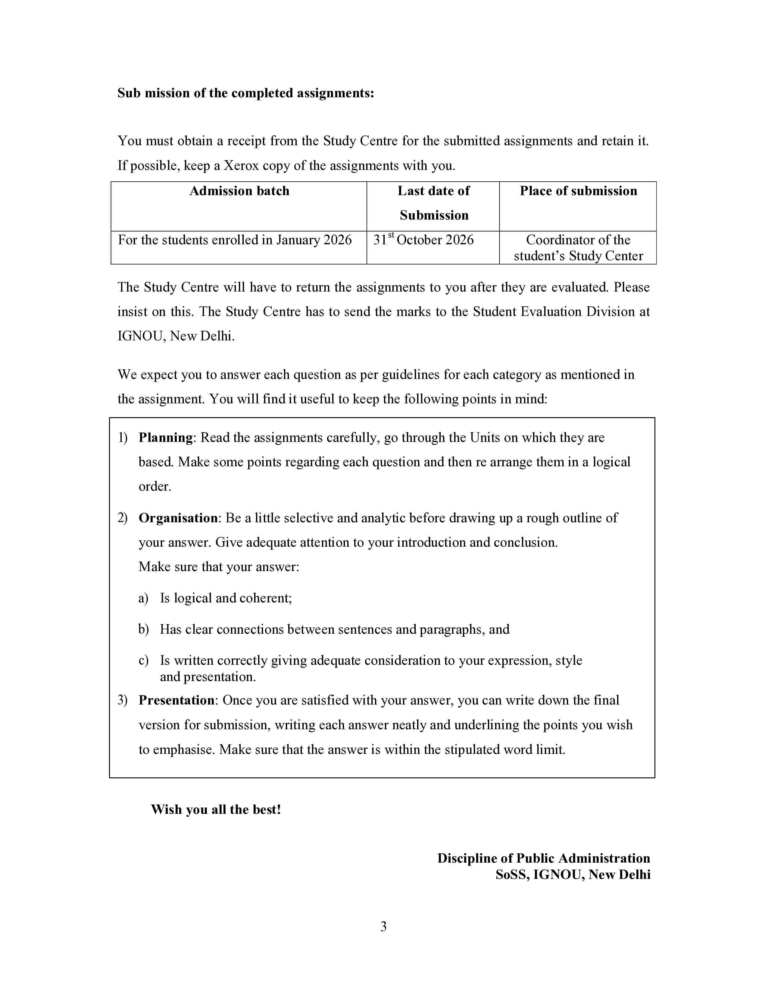 IGNOU BPAC 109 Solved Assignment 2026-26 – Public Systems Management (English) | IGNOU Students Portal