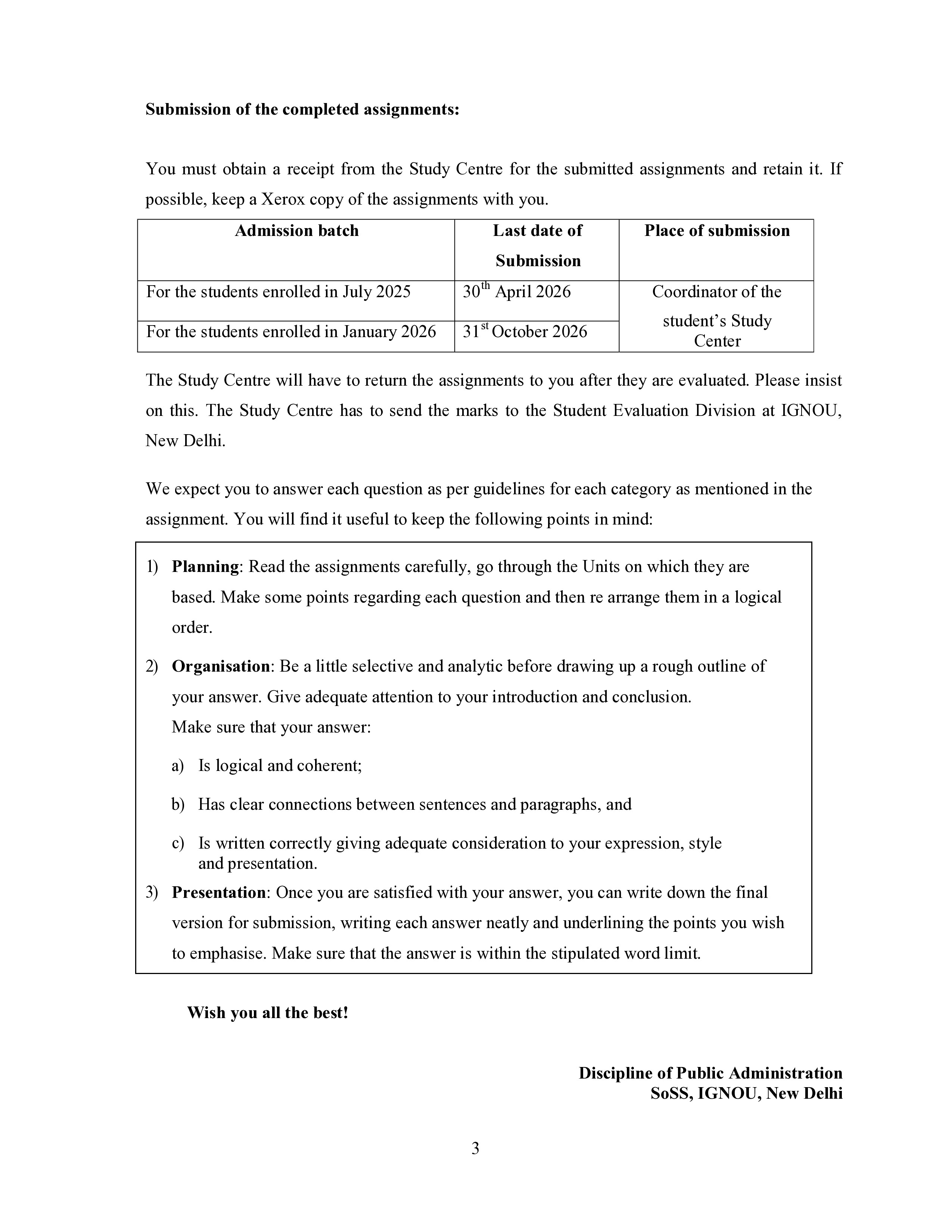 IGNOU BPAC 113 Solved Assignment 2025-2026 – Development Administration (English) | IGNOU Students Portal