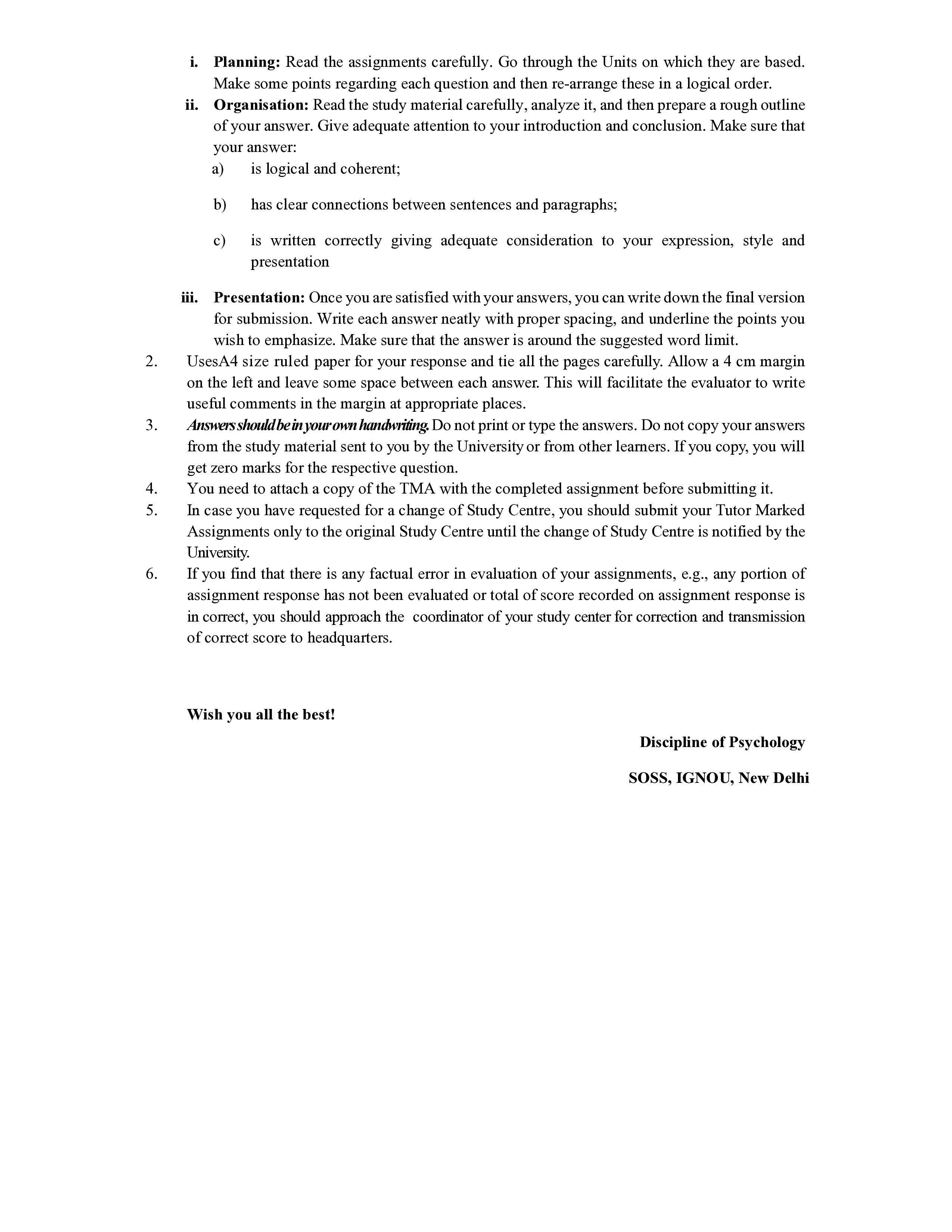 IGNOU BPCC 101 Solved Assignment 2025-2026 – Introduction to Psychology (English) | IGNOU Students Portal