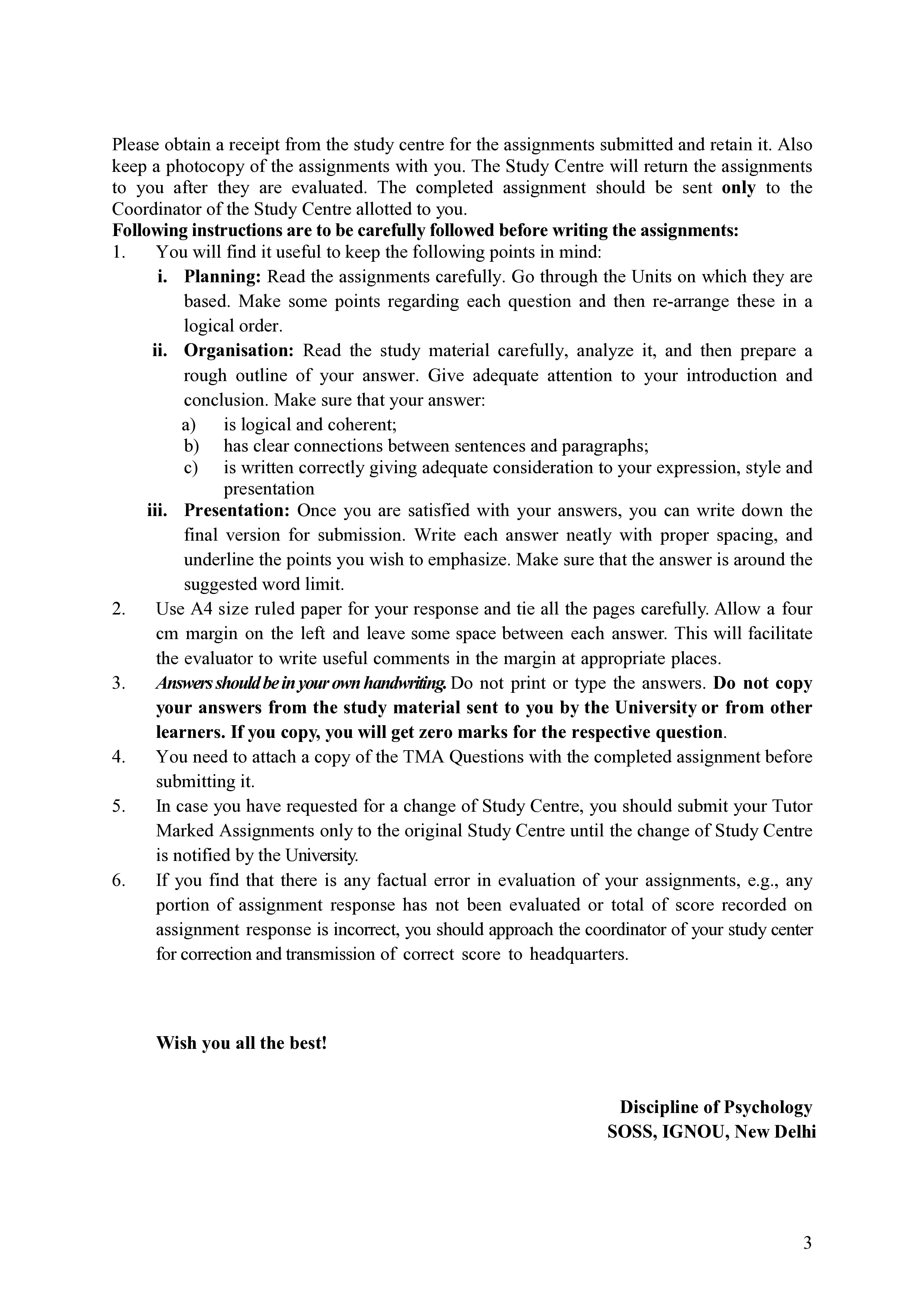 IGNOU BPCC 114 Handwritten Hardcopy Assignment 2025-2026 (English Medium)