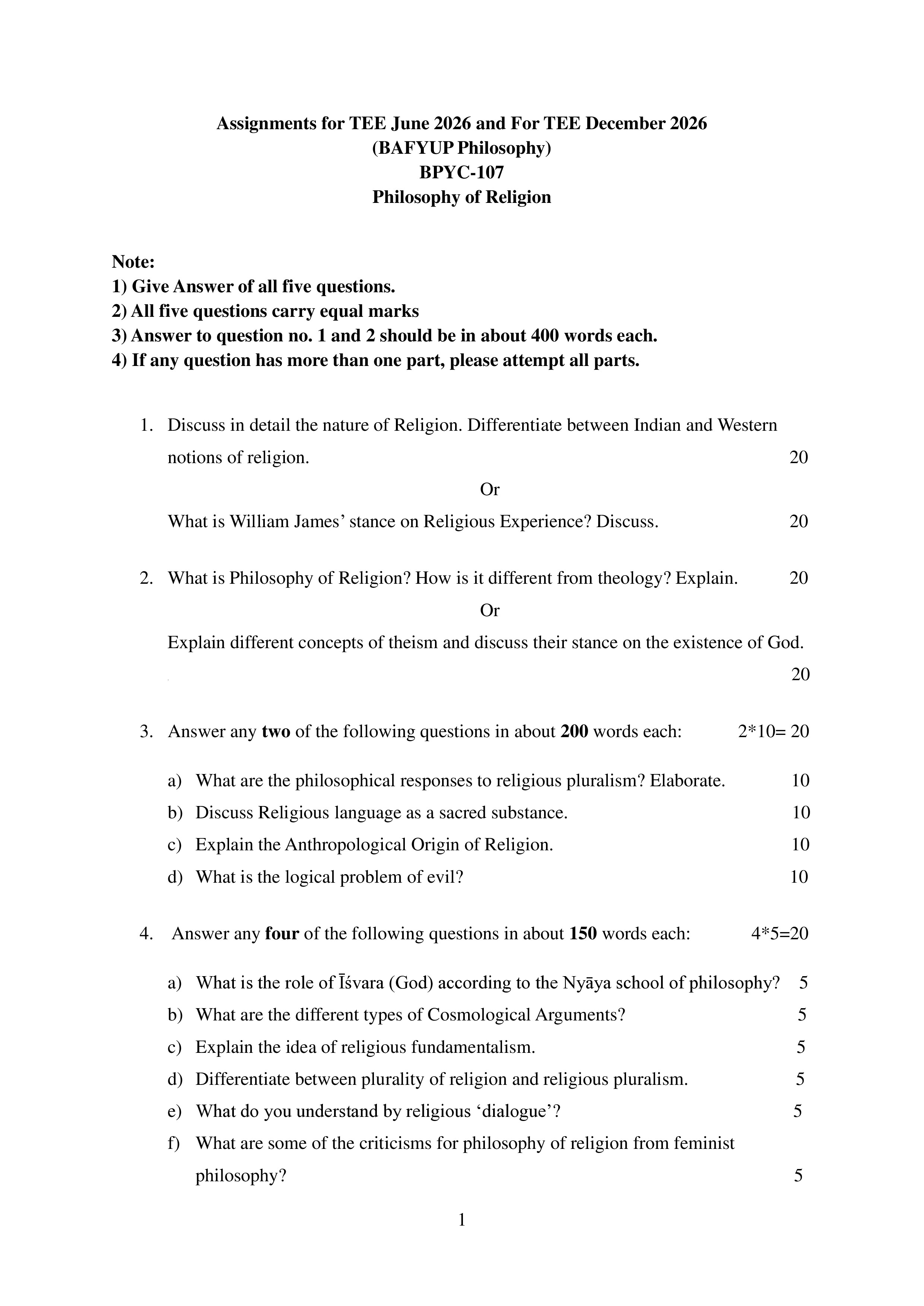 IGNOU BPYC 106 Solved Assignment 2026-26 – Social and Political Philosophy (English) | IGNOU Students Portal