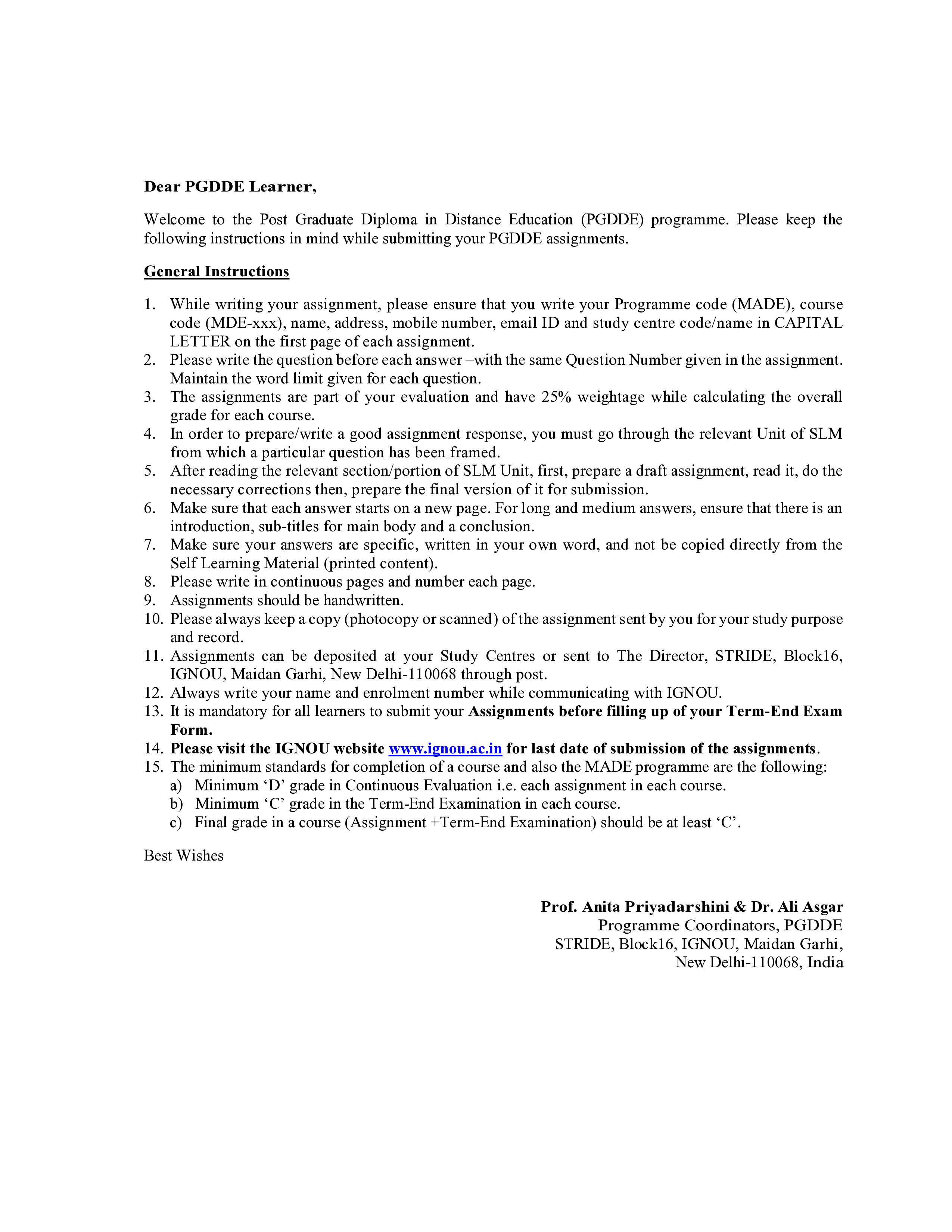 IGNOU MDE 412 Solved Assignment 2026-26 – Instructional Design (English) | IGNOU Students Portal