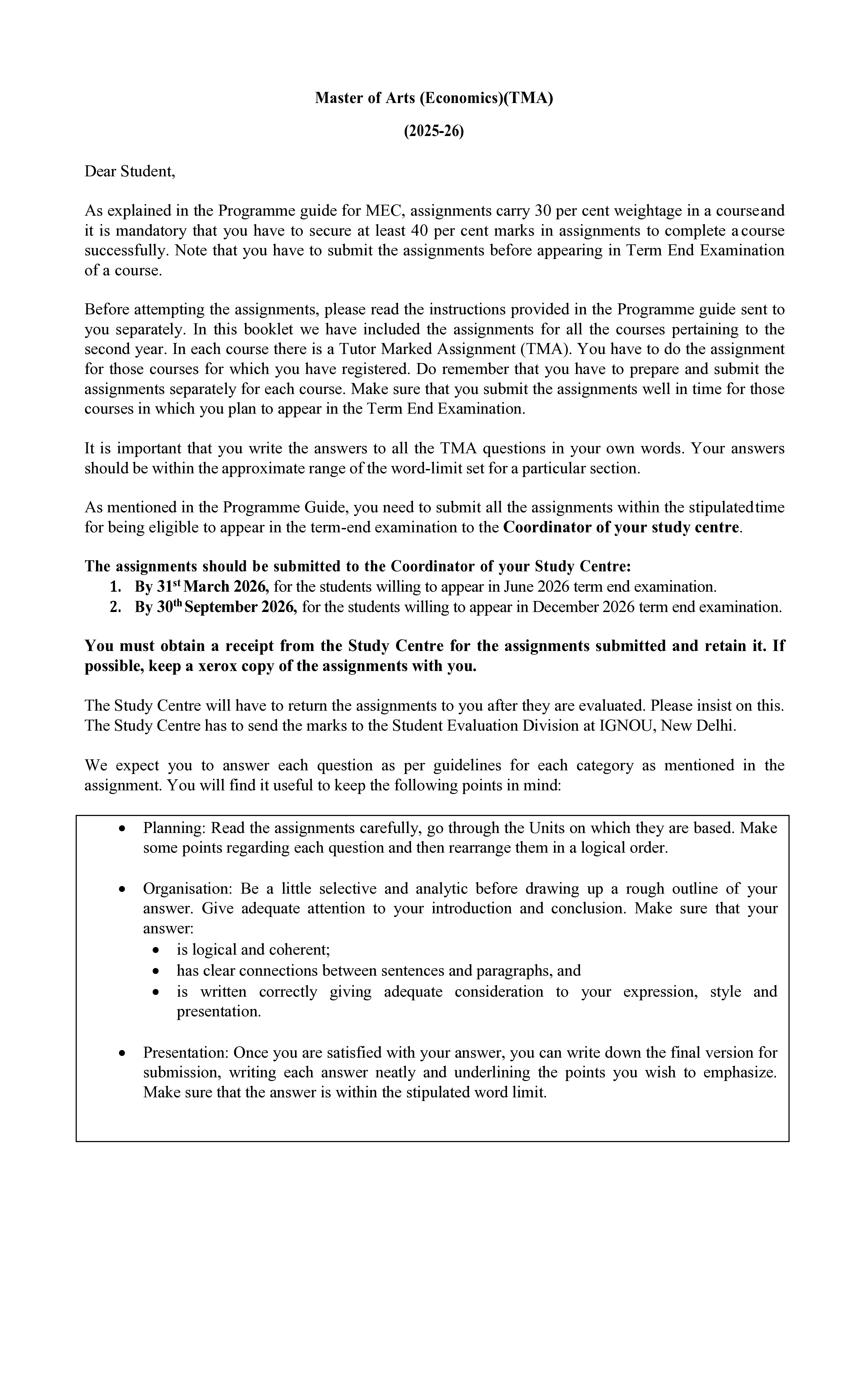 IGNOU MEC 006 Solved Assignment 2025-2026 – Public Economics (English) | IGNOU Students Portal