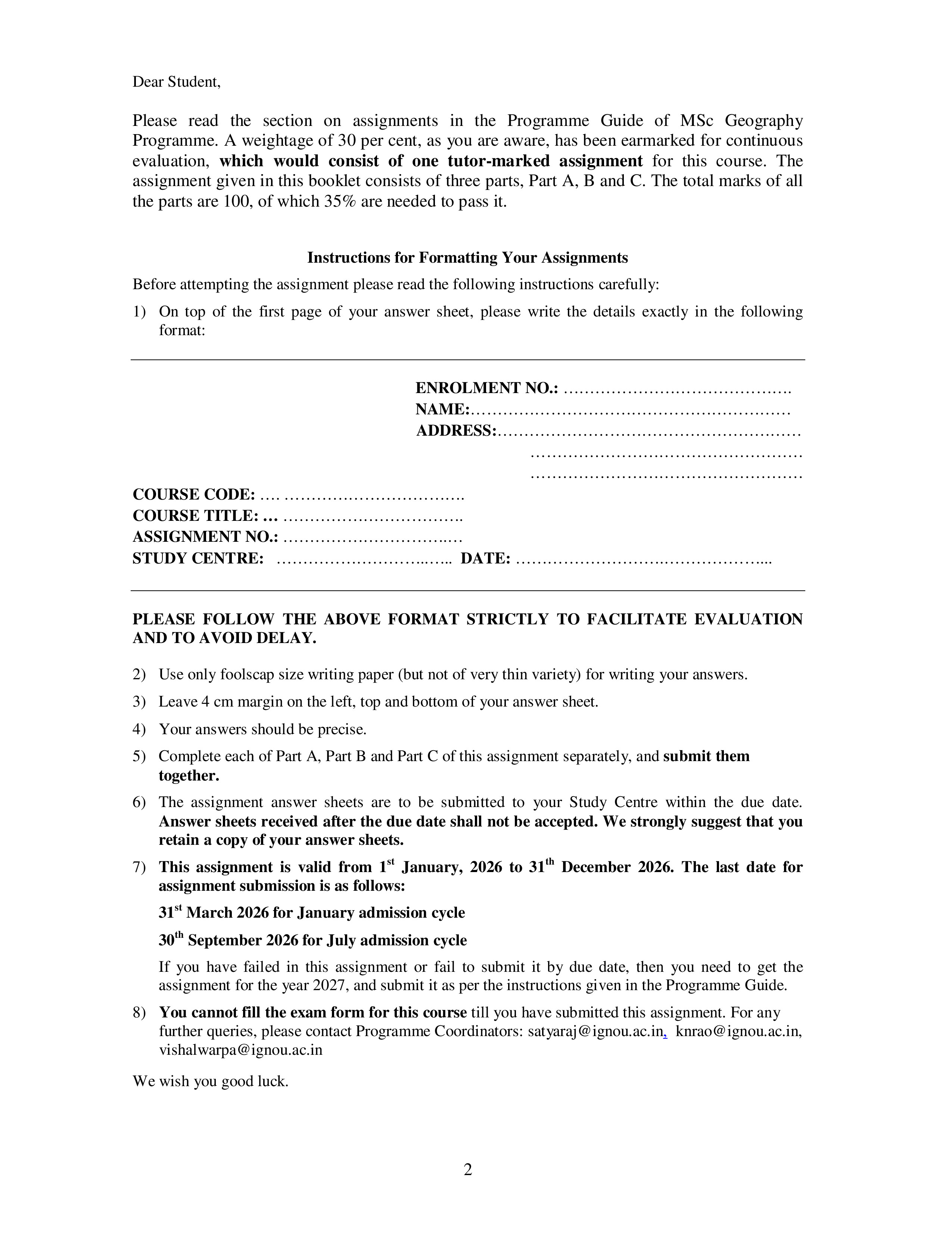 IGNOU MGGE 004 Solved Assignment 2026-26 – Hydrology and Water Resources (English) | IGNOU Students Portal