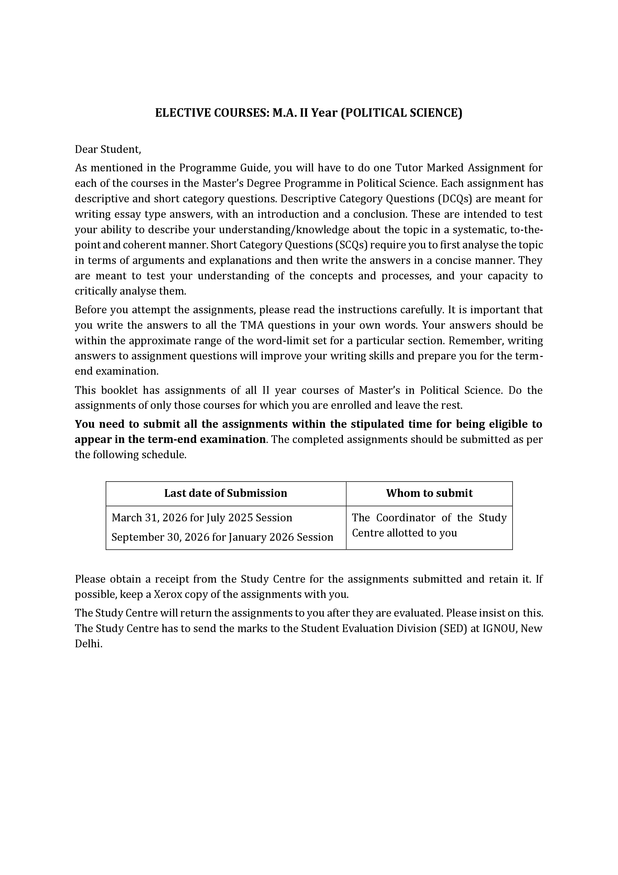 IGNOU MPSE 007 Solved Assignment 2025-2026 – Social Movements and Politics in India (English) | IGNOU Students Portal