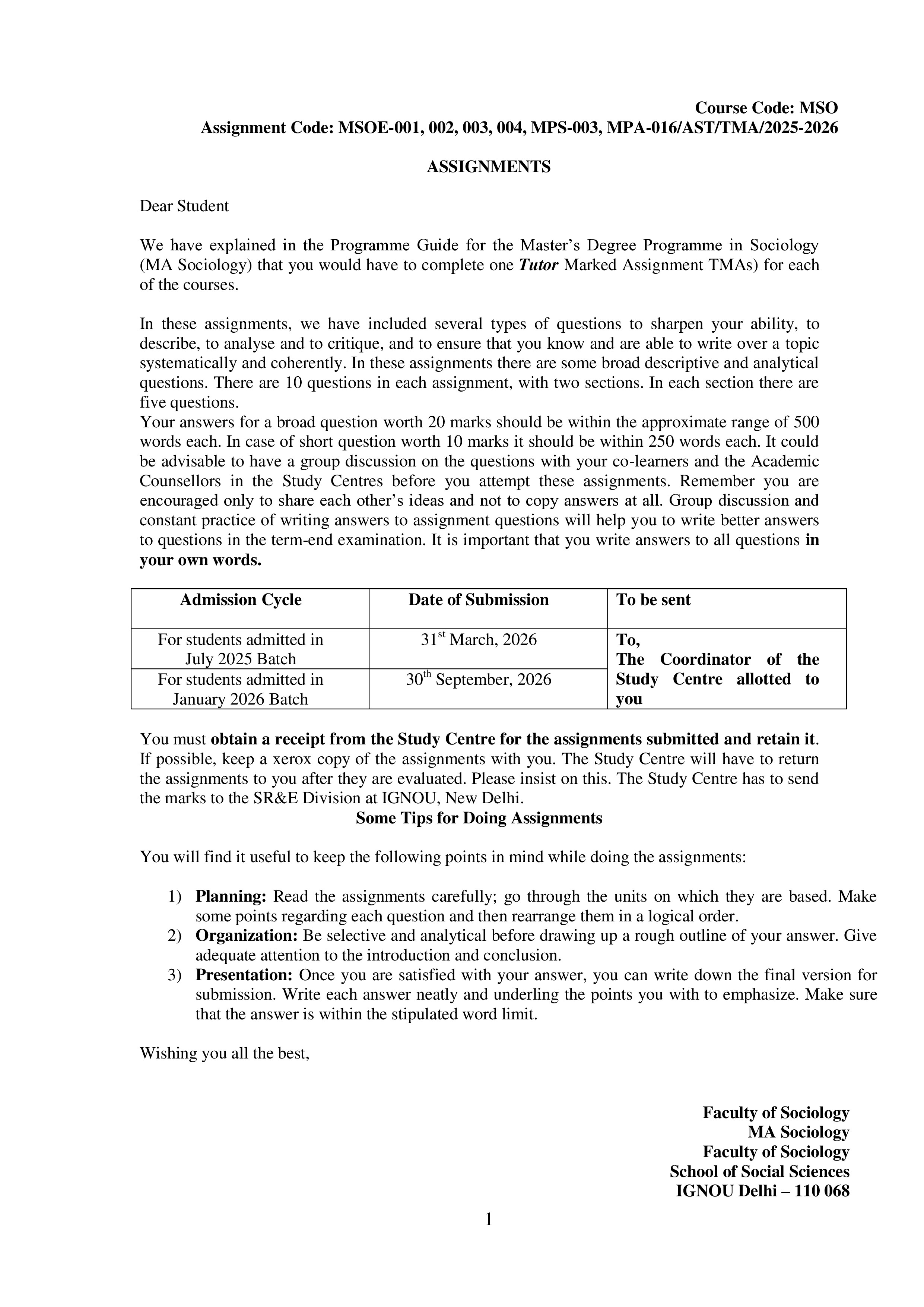 IGNOU MSOE 004 Solved Assignment 2025-2026 – Urban Sociology (English) | IGNOU Students Portal