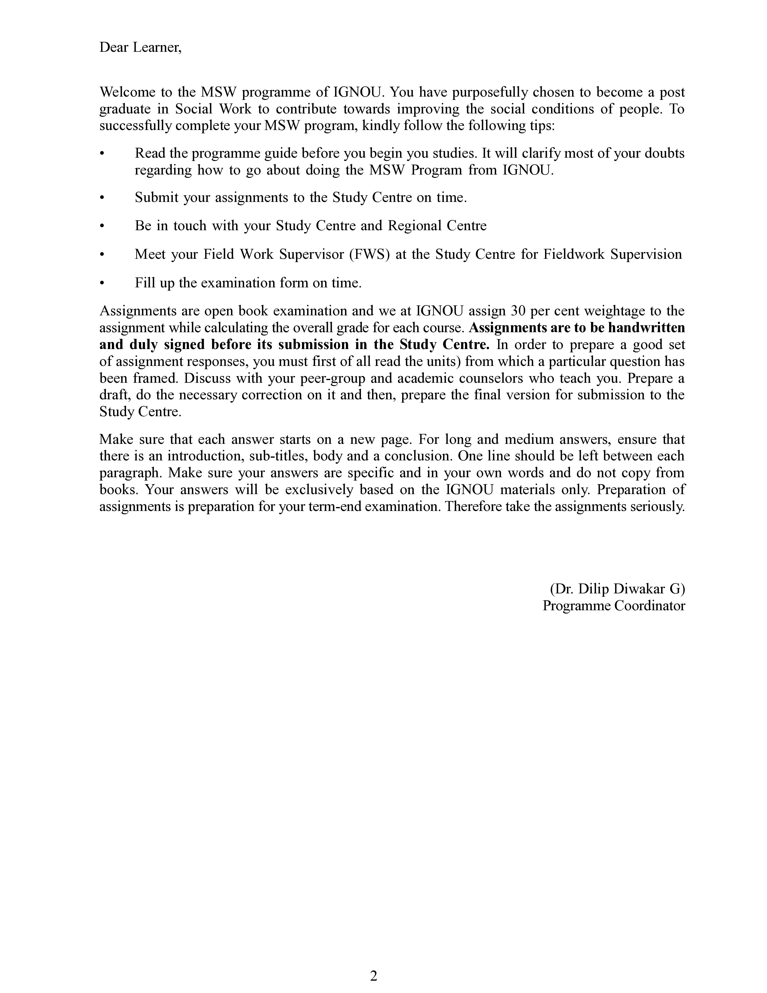 IGNOU MSW 005 Solved Assignment 2025-2026 – Social work practicum and supervision (English) | IGNOU Students Portal
