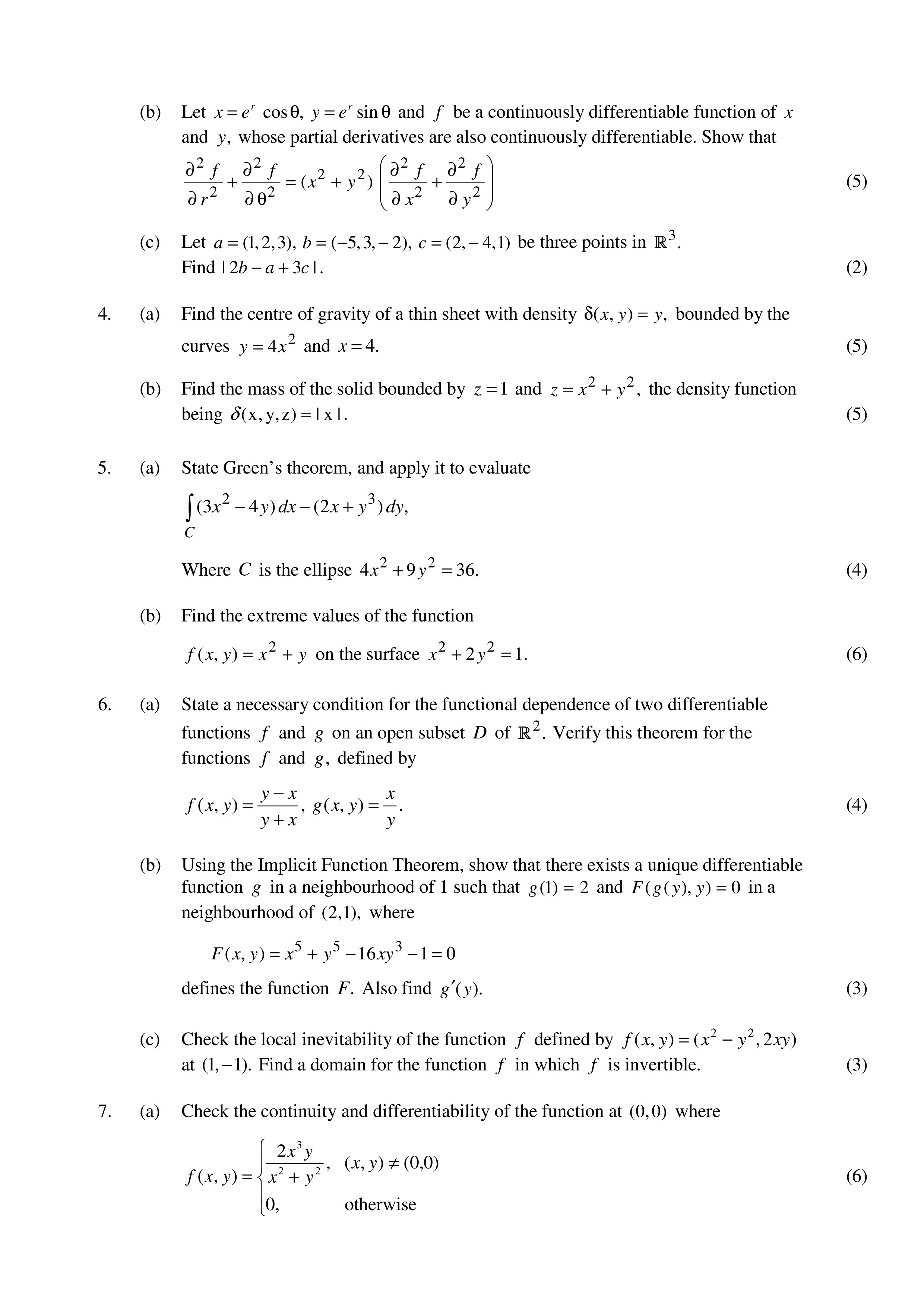 IGNOU MTE 007 Solved Assignment 2026-26 – Advanced Calculus (English) | IGNOU Students Portal