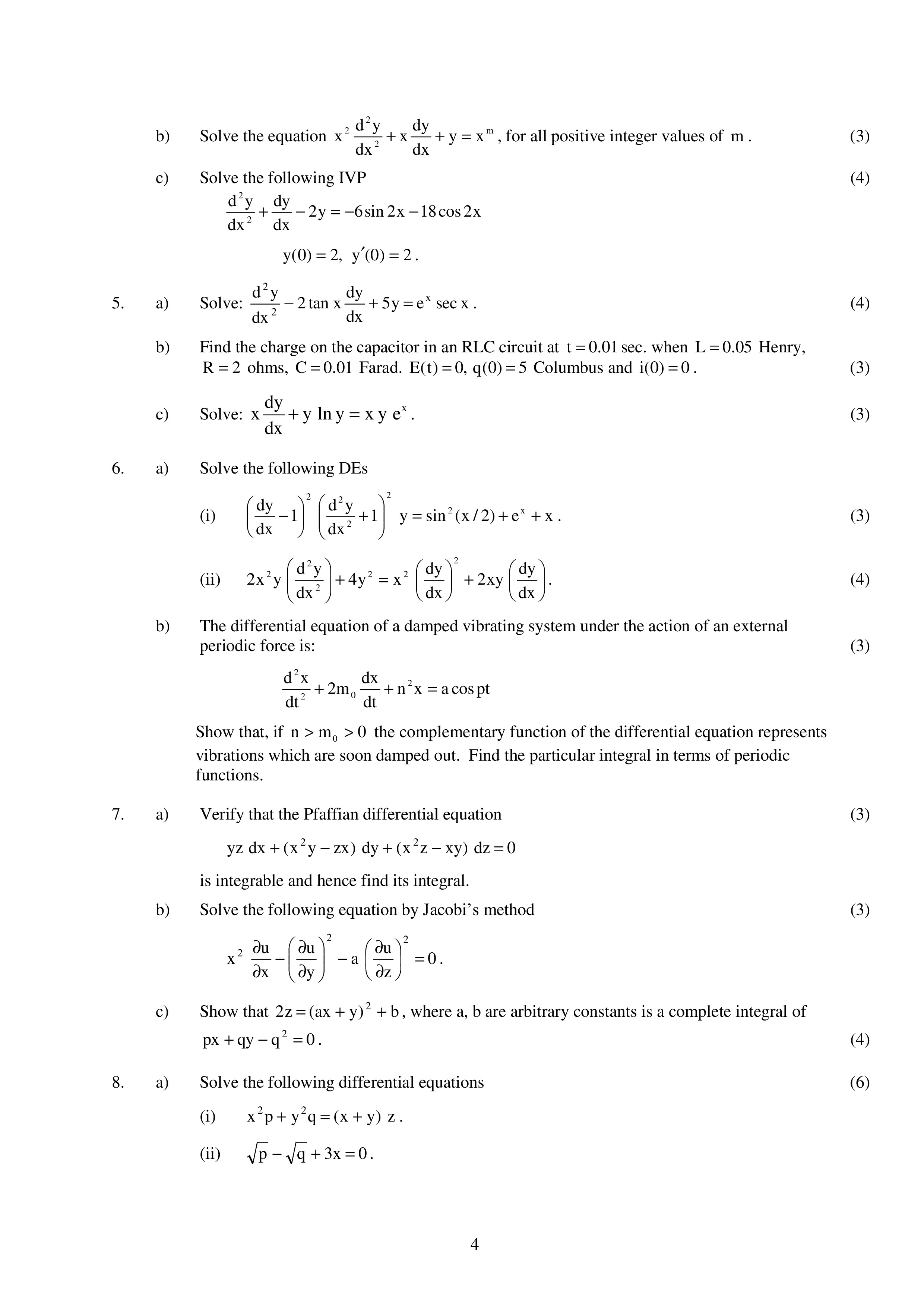 IGNOU MTE 008 Solved Assignment 2026-26 – Differential Equations (English) | IGNOU Students Portal