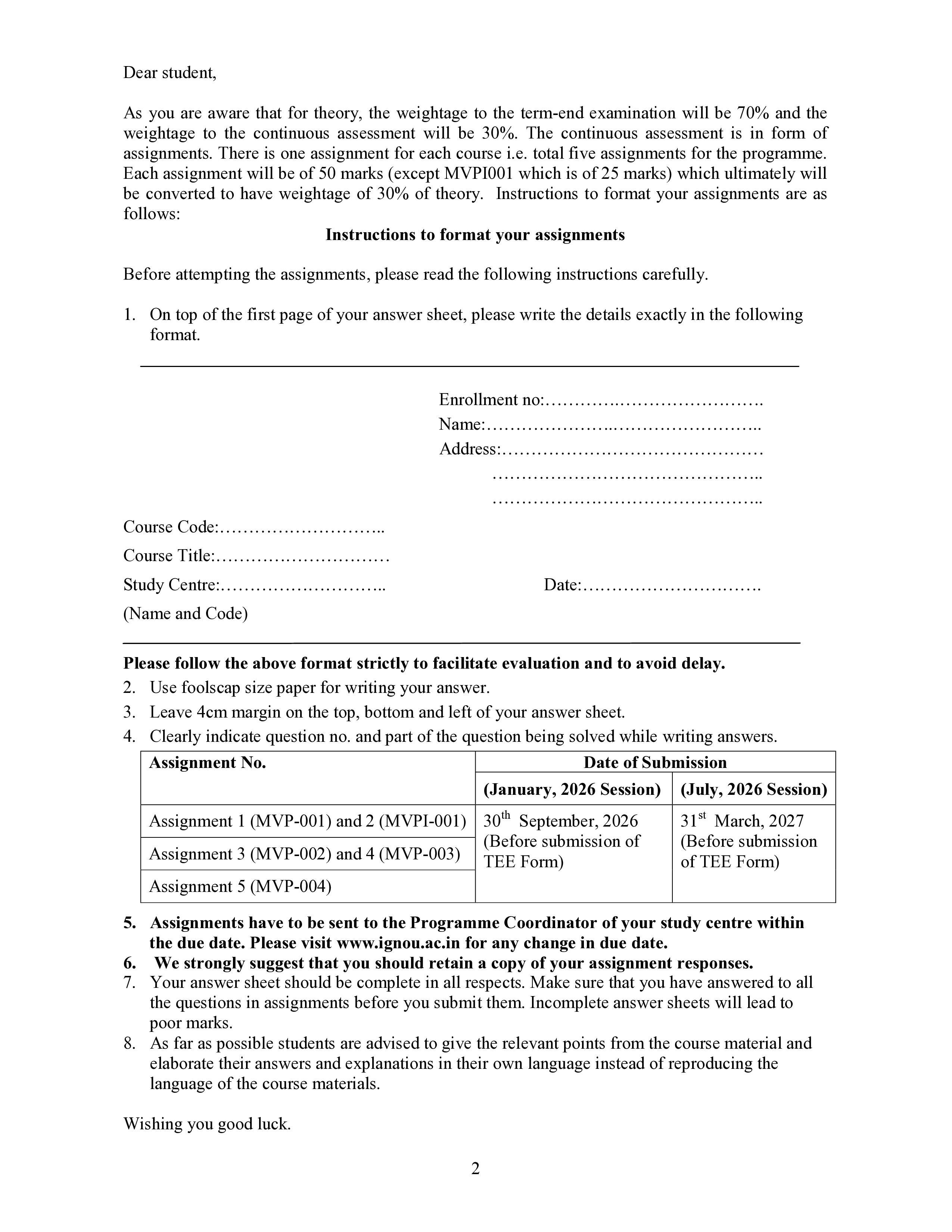 IGNOU MVP 004 Solved Assignment 2026-26 – Food Safety and Quality Management Systems (English) | IGNOU Students Portal