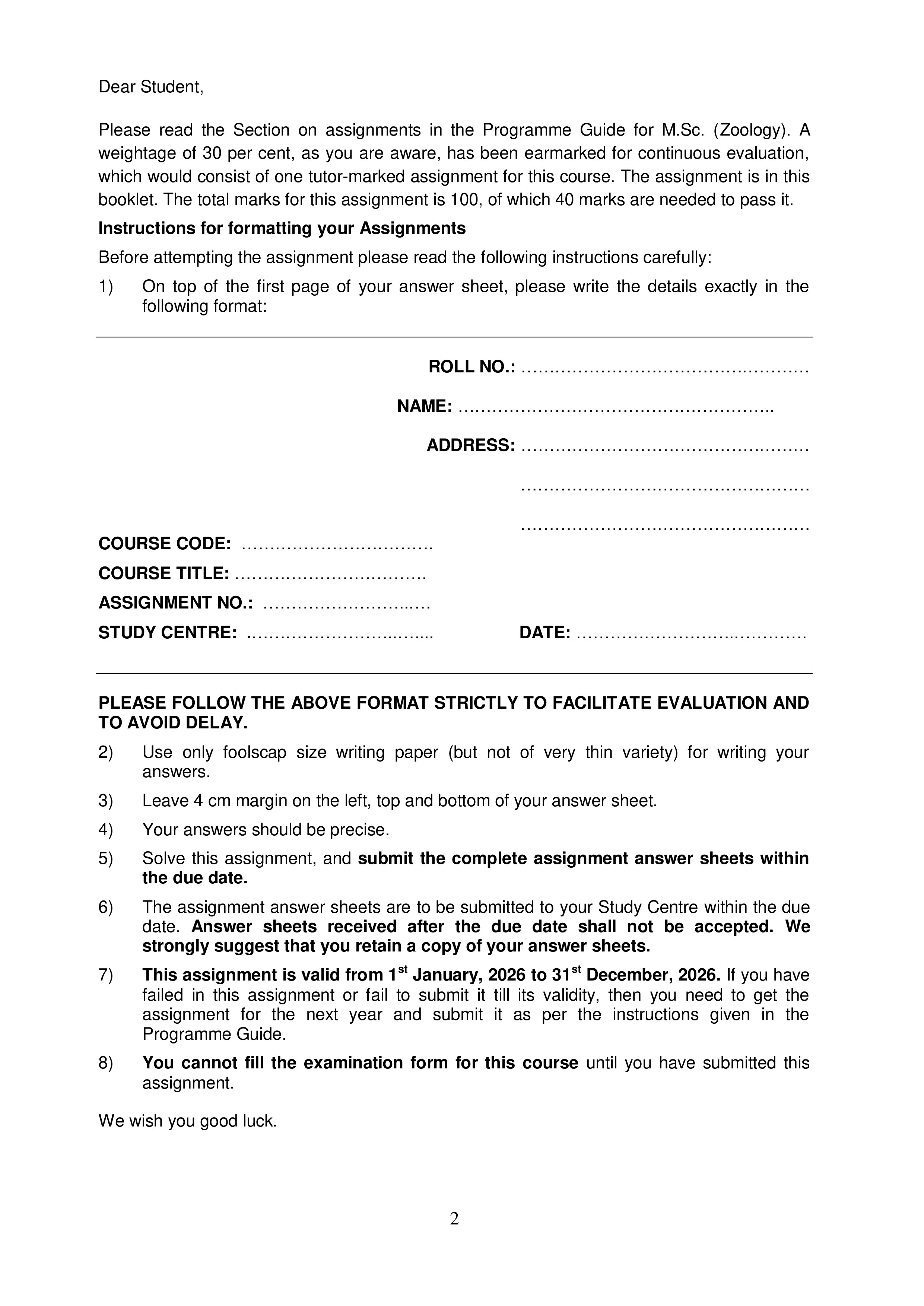 IGNOU MZOE 005 Solved Assignment 2026-26 – Insect Physiology and Toxicology (English) | IGNOU Students Portal