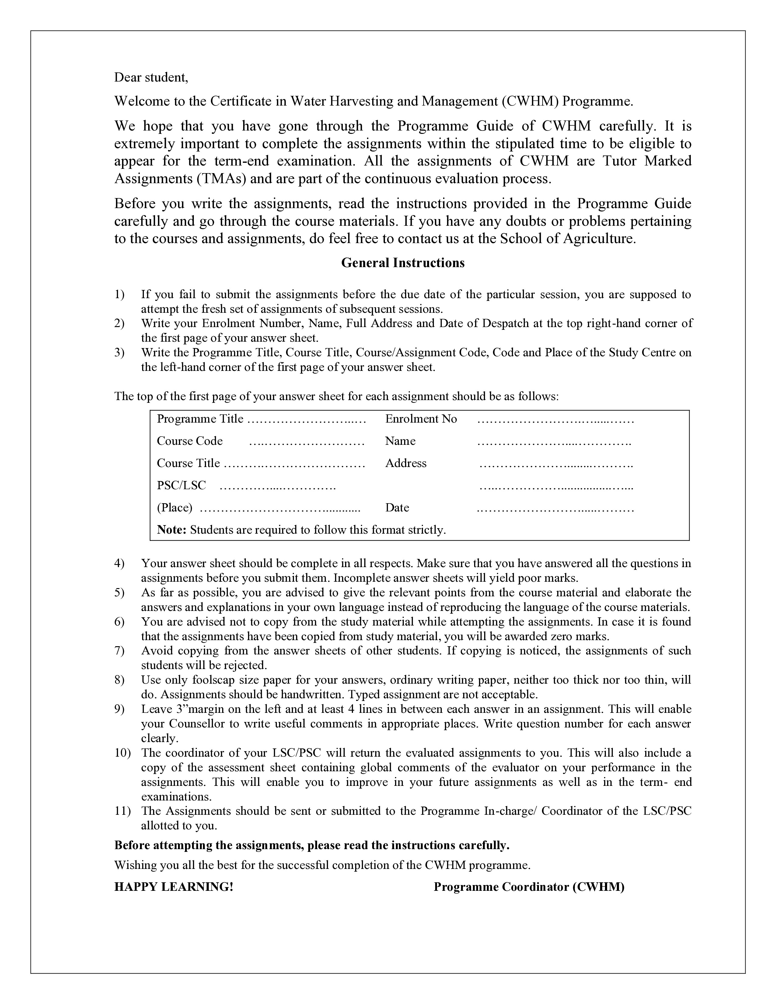 IGNOU ONR 001 Solved Assignment 2025-2026 – जल संचयन का परिचय (Hindi) | IGNOU Students Portal