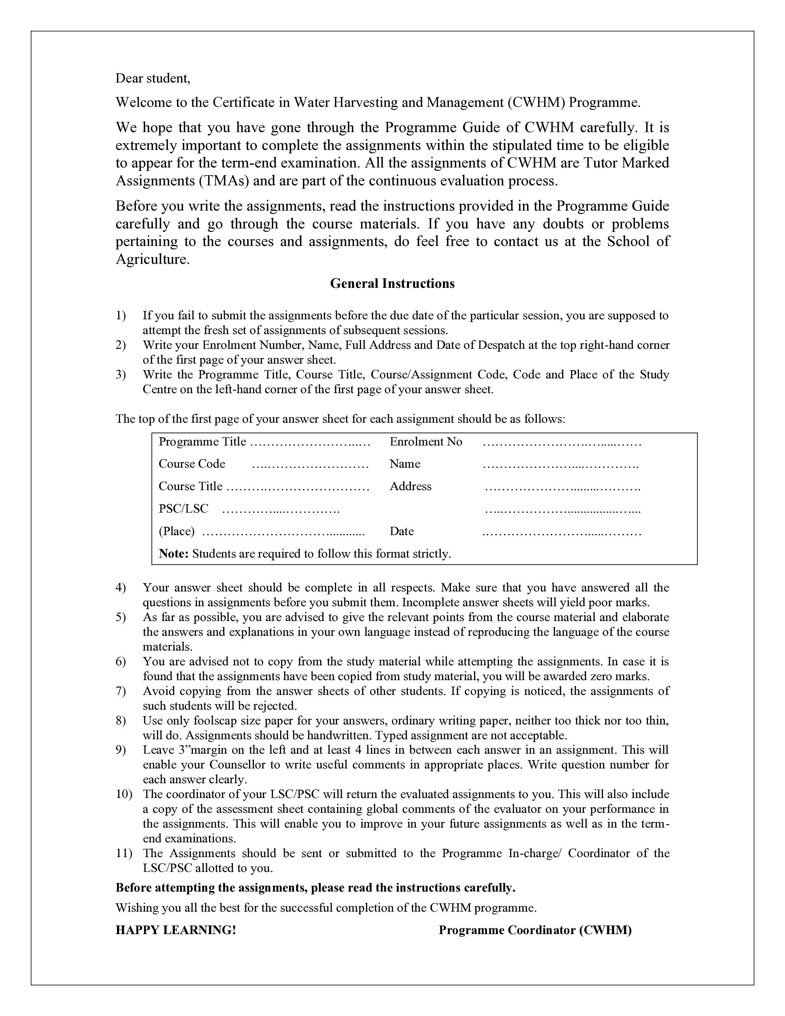 IGNOU ONR 002 Handwritten Hardcopy Assignment 2025-2026 (English Medium)